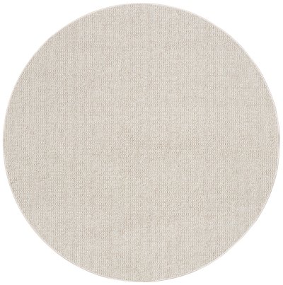 Nourison Home Nourison Natural Texture NTX01 9' x 12' Ivory Beige Farmhouse Indoor Rug - 5' Round