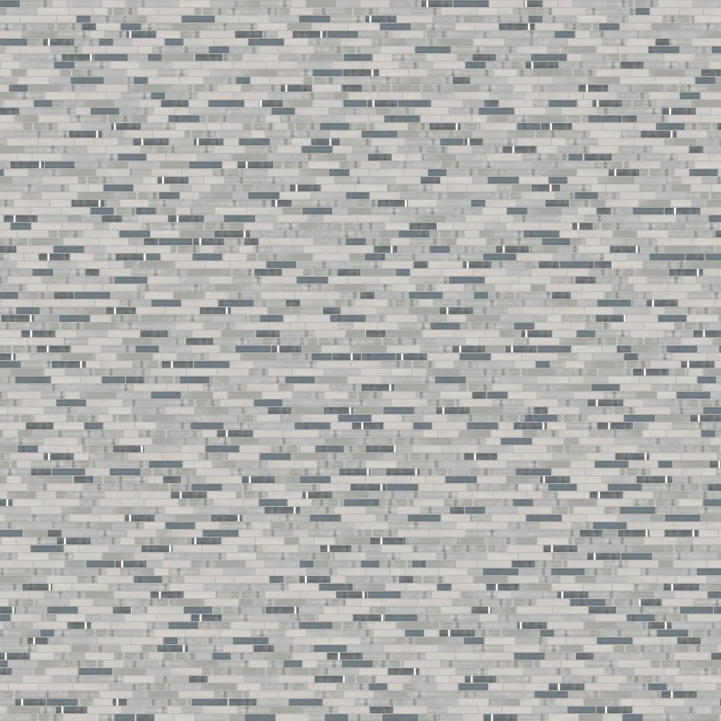 American Olean Color Appeal - Sea Cliff Blend, Random, 5/8, Glass (C141) - Sea Cliff Blend