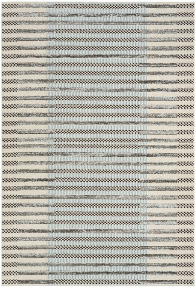 Nourison Home Nourison Nordic NRC15 4' x 6' Ivory Blue Modern Indoor Rug - 5' x 7'