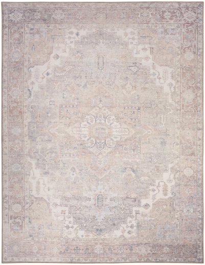 Nourison Home Nourison Vintage Washables VWS07 4' x 6' Light Blue Vintage Indoor Rug - 9' x 12'