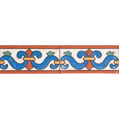 Marble Systems 1594 Glazed 1594 Ceramic Border Tiles 3x6 - 1594 - 3" x 6" x 3/8"