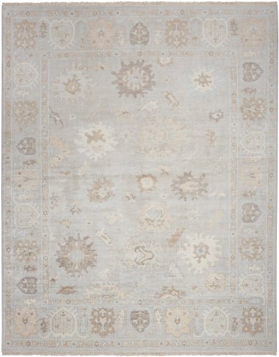Nourison Home Nourison Aldora ALD15 5'6" x 8' Silver Blue Vintage Indoor Rug - 9'9" x 13'9"