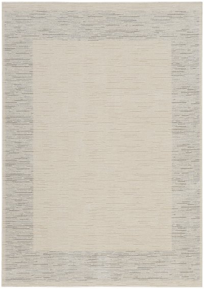 Nourison Home Nourison Santa Cruz SCZ05 3'11" x 5'11" Ivory Grey Modern Indoor Rug - 3'11" x 5'11"