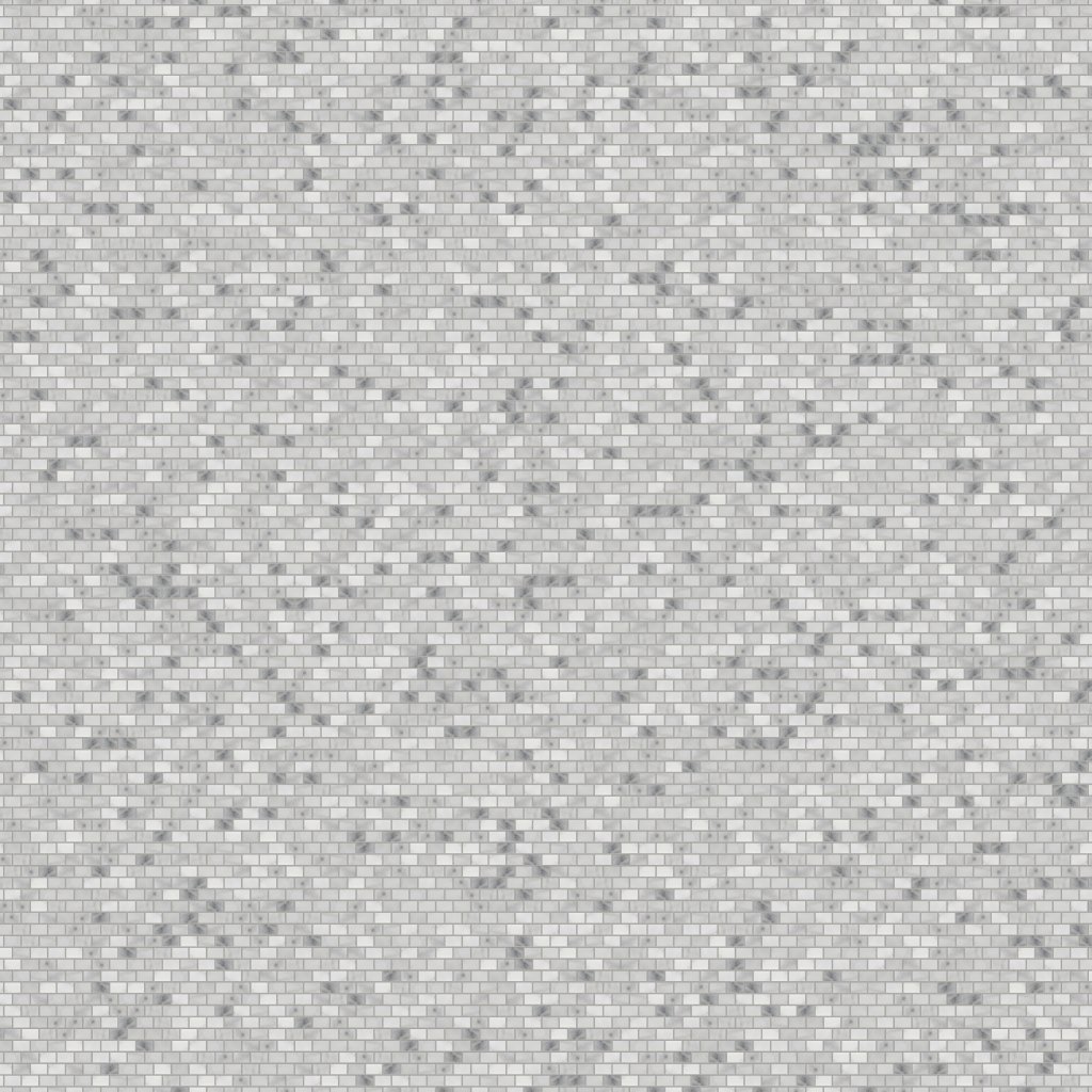 Marble Systems White Carrara Honed Broken Joint Marble Mosaic 11 3/4x12 - White Carrara