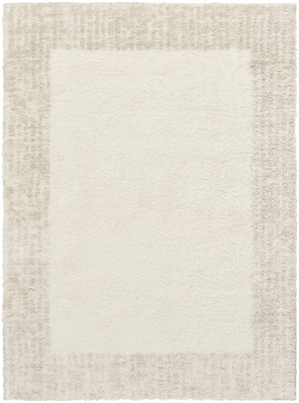 Nourison Home Nourison Pacific Shag PCS02 5'3" x 7'3" Ivory Beige Shag Indoor Rug