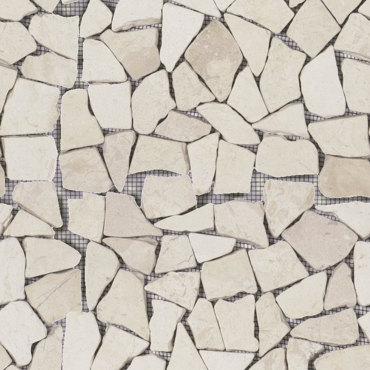Qualis Ceramica Riviera Tileworks Chelsea White Mini Opus Interlocking Mosaic Sheet