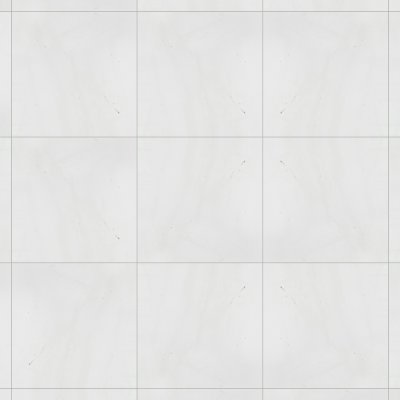 Marble Systems Aspen White Polished Marble Tile 18x18 - Aspen White - 18" x 18" x 3/8"