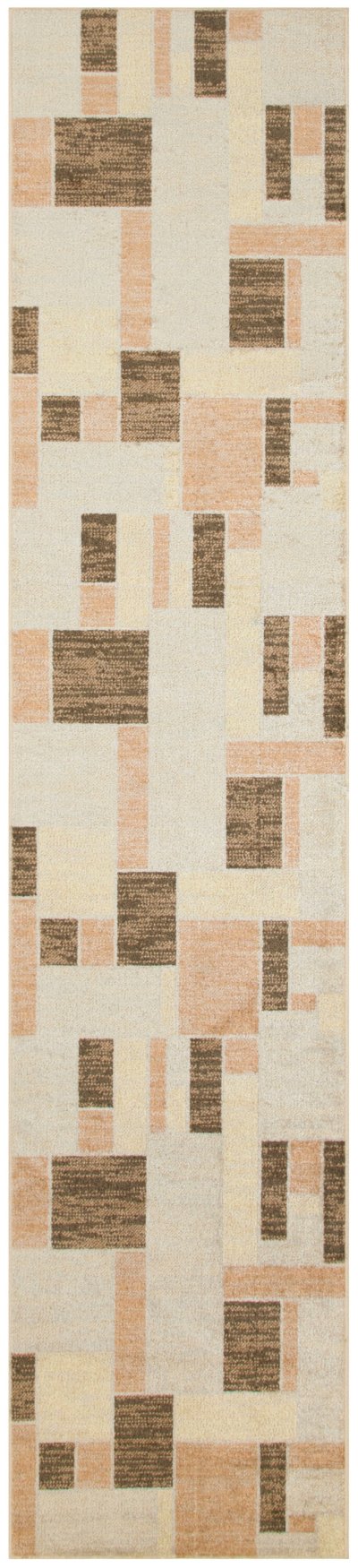 Nourison Home Nourison Astra Machine Washable ASW09 2'2" x 8' Beige Multicolor Modern Indoor Rug - 2'2" x 8'