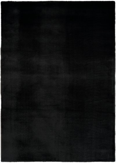 Nourison Home Nourison Soft Plush Rabbit Fur SFF01 7'6" x 9'6" Black Contemporary Indoor Rug - 4' x 6'