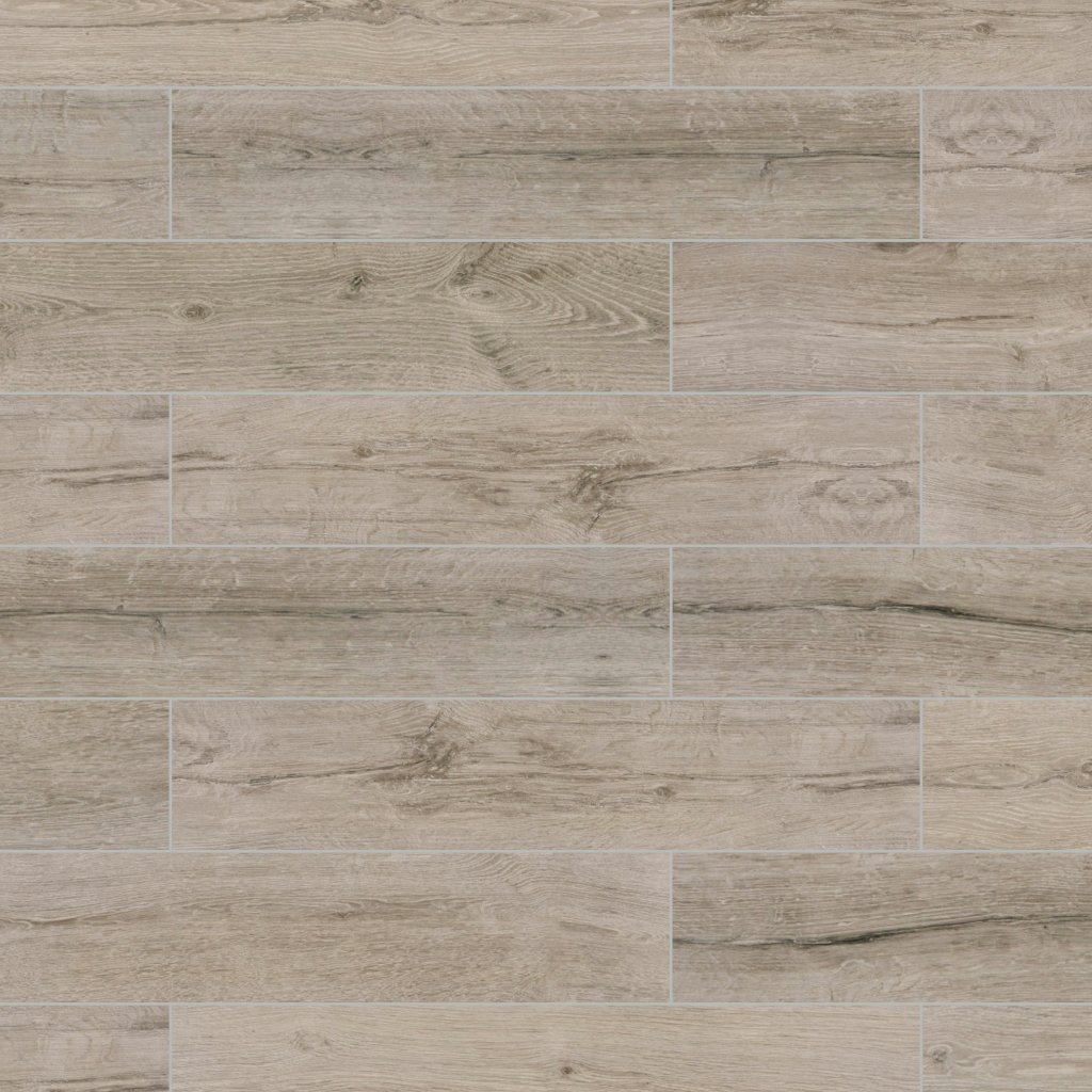 American Olean Waterwood - Weathered Oak, Plank, 8X40, Matte (WD18) - Weathered Oak
