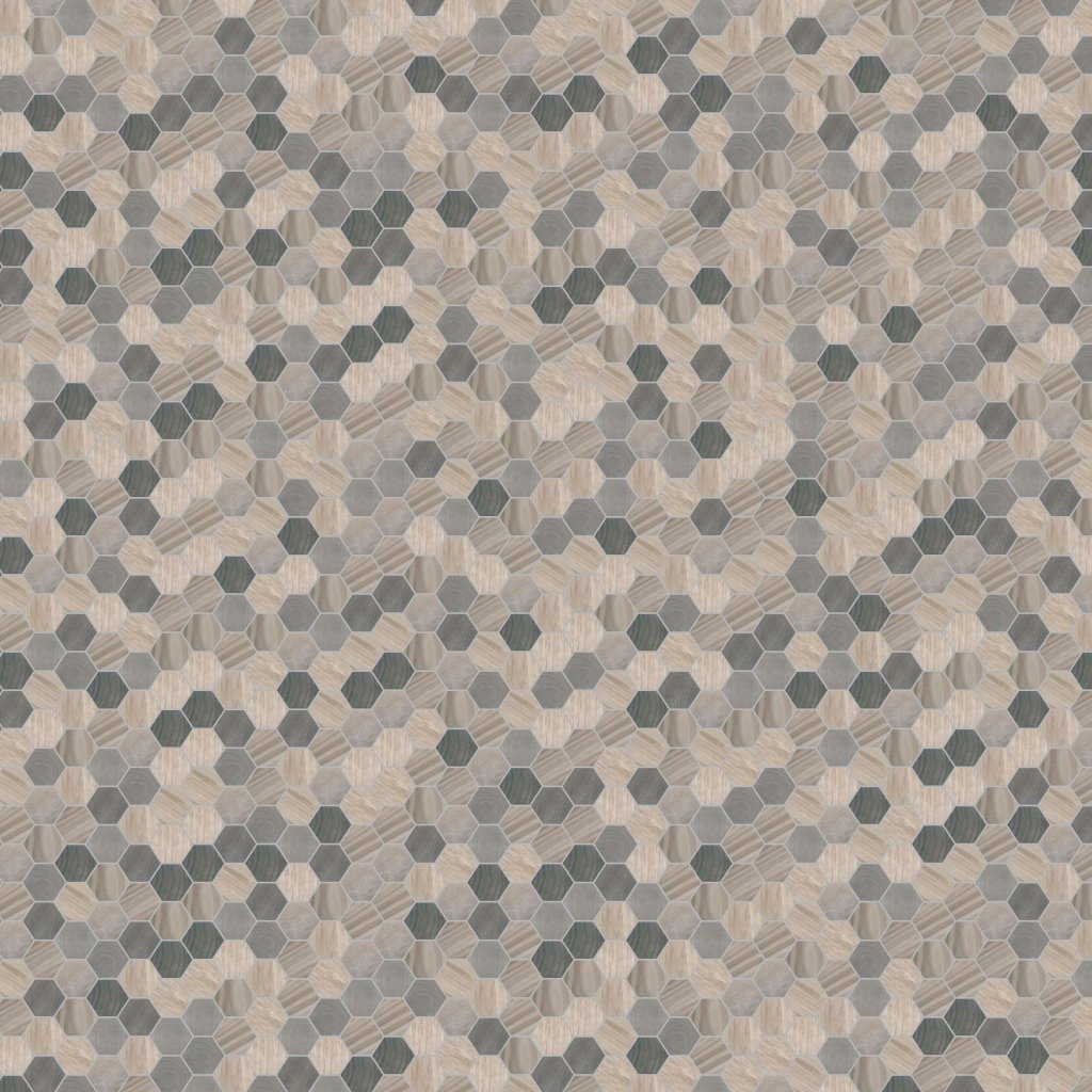 American Olean Crosswood - Pelican, Hexagon, 1.5, Matte (CR96) - Pelican
