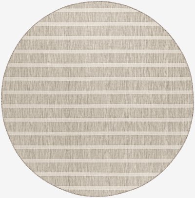 Nourison Home Nourison Positano POS03 7' x 10' Grey Ivory Modern Rug - 10' Round