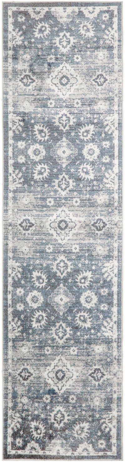 Nourison Home Nourison Astra Machine Washable ASW19 3'3" x 5' Denim Vintage Indoor Rug - 2' x 6'