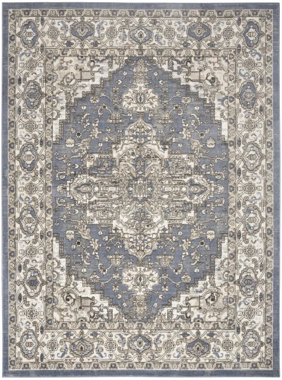 Nourison Home Nourison Concerto CNC05 3'9" x 5'9" Blue Vintage Indoor Rug - 8'10" x 11'10"