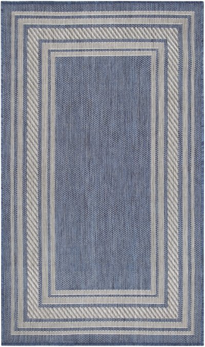 Nourison Home Nourison Horizon Indoor/Outdoor HOZ03 2' x 6' Denim Modern Rug - 2' x 3'
