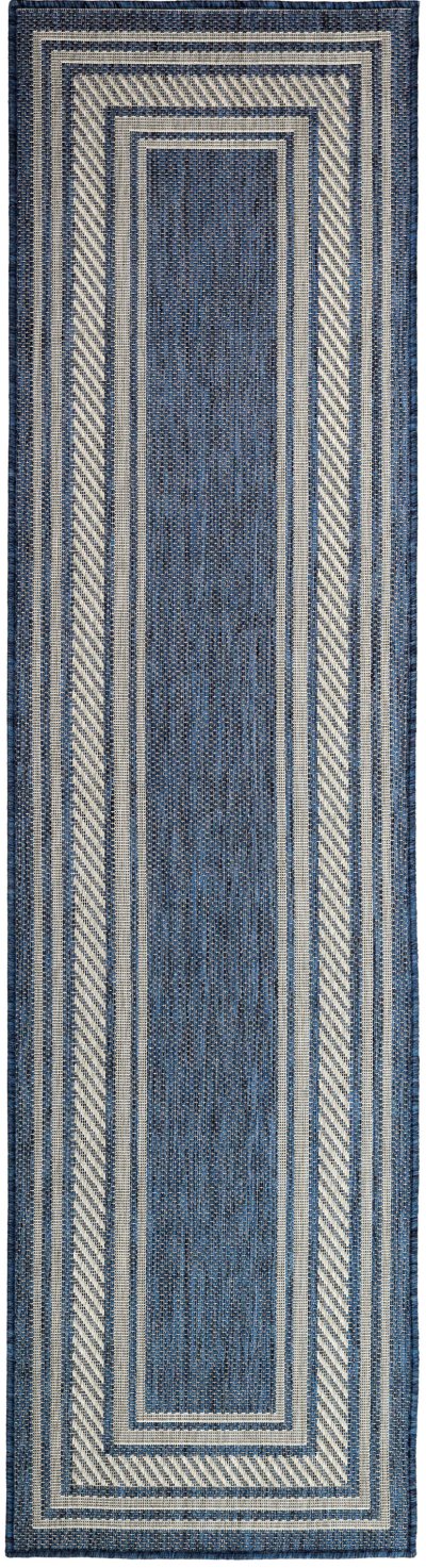 Nourison Home Nourison Horizon Indoor/Outdoor HOZ03 2' x 6' Denim Modern Rug - 2'2" x 8'