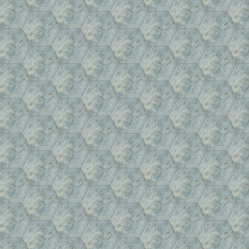 Emser Tile METAMOR HEXAGON ITZA GLOSSY - Blue