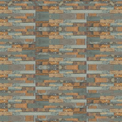 Qualis Ceramica Ledger Stone 6x24 Split Face - Grid