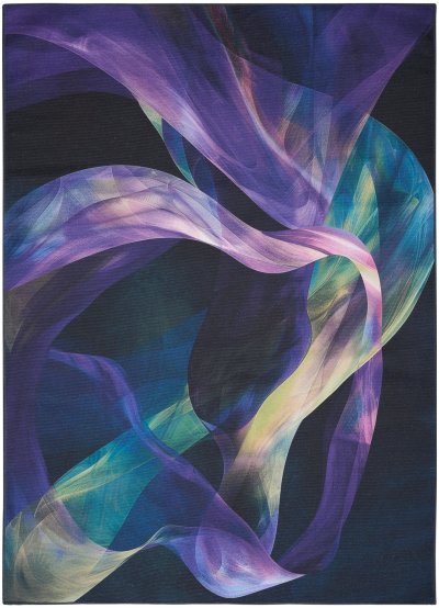 Nourison Home Nourison Nourison Washables NWB16 2'2" x 8' Blue Multicolor Modern Indoor Rug - 5'2" x 7'