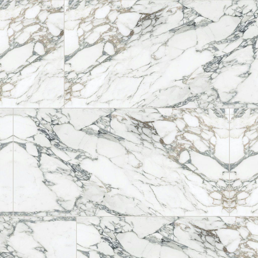 Qualis Ceramica Royal Stoneworks 24X48 Italian Arabescato Polished