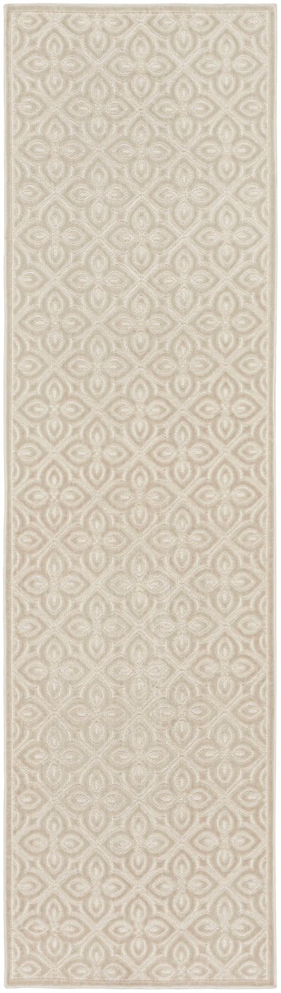 Nourison Home Nourison Washable Charm WCH03 5' x 7' Silver Ivory Contemporary Indoor Rug - 2' x 6'