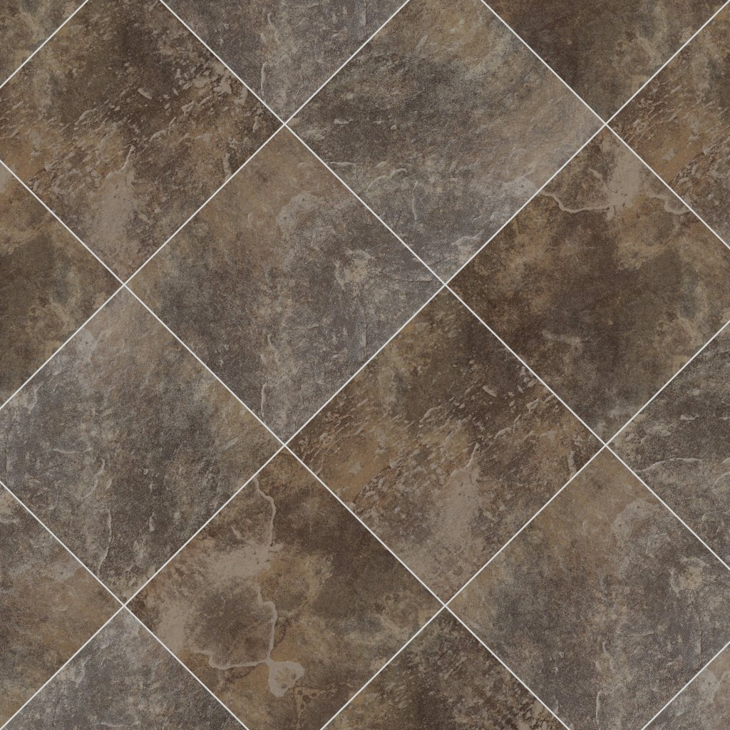 Daltile Continental Slate Moroccan Brown, Square, 18X18, Matte - Moroccan Brown