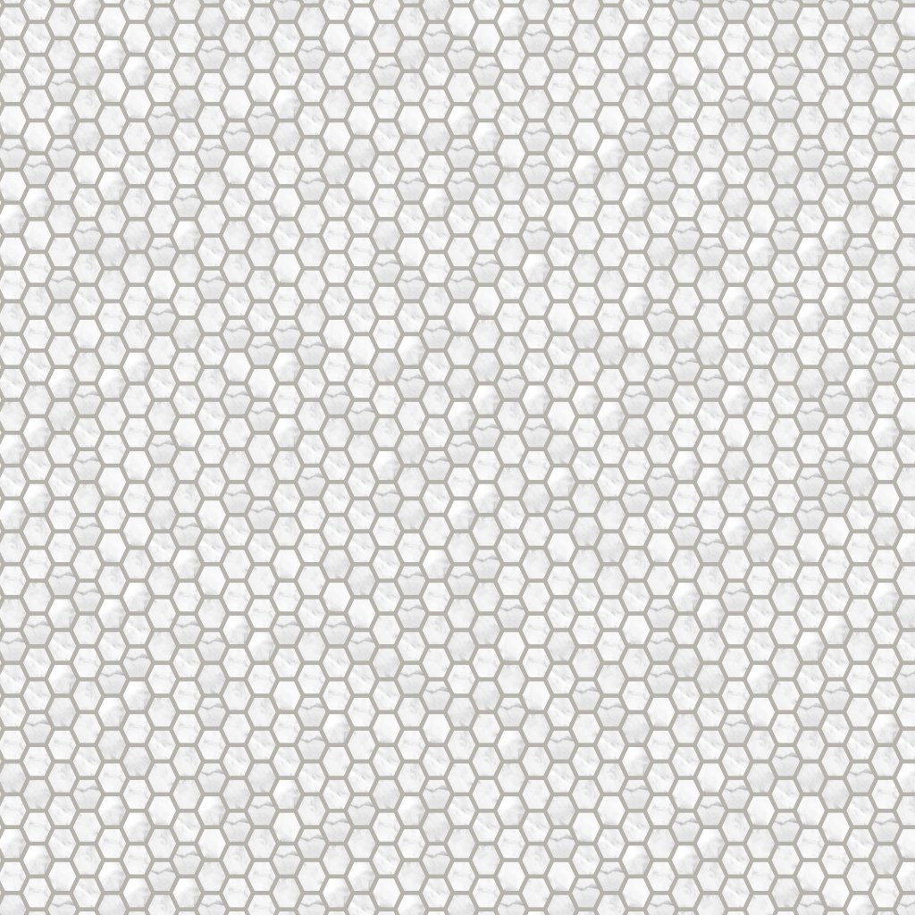 Qualis Ceramica Luxury Milano Statuario 2" Hexagon Polished - Grey