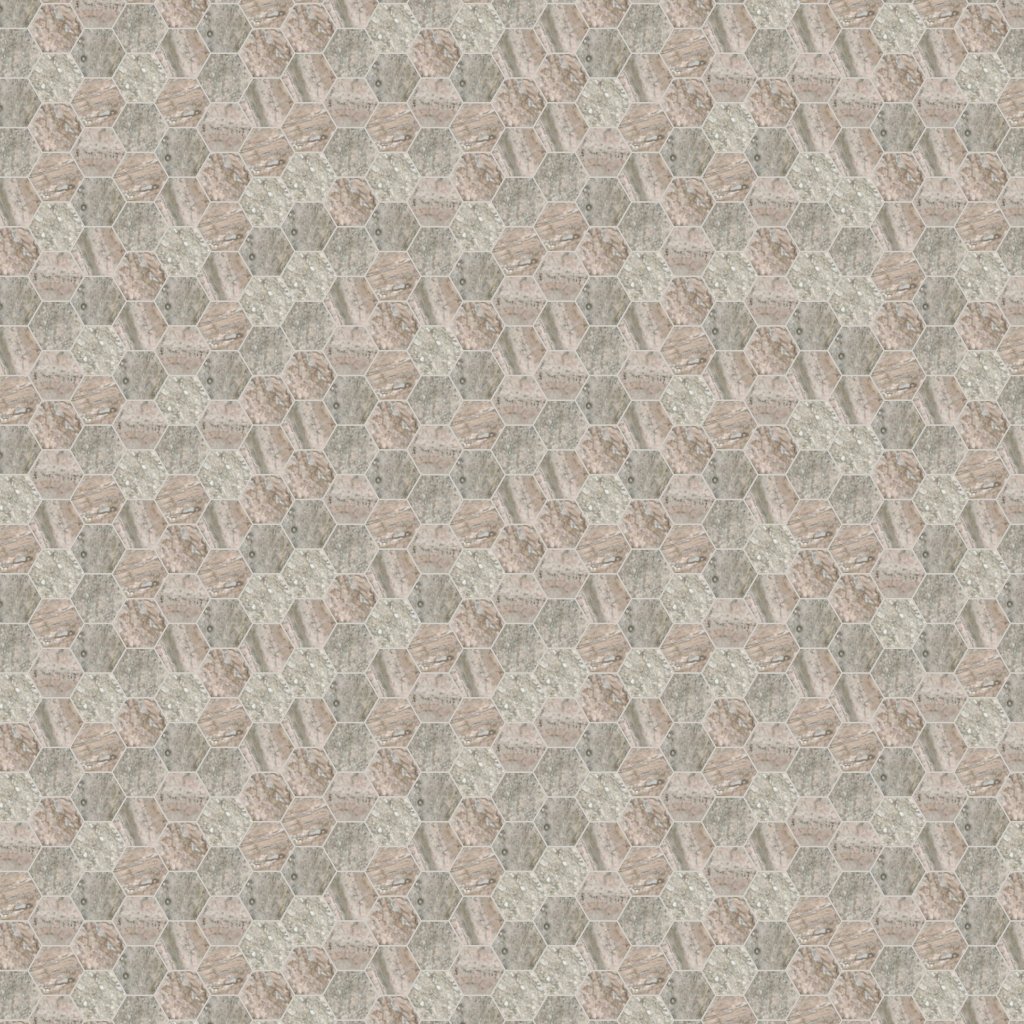 Qualis Ceramica Silver Ash 2 Hexagon Mosaic