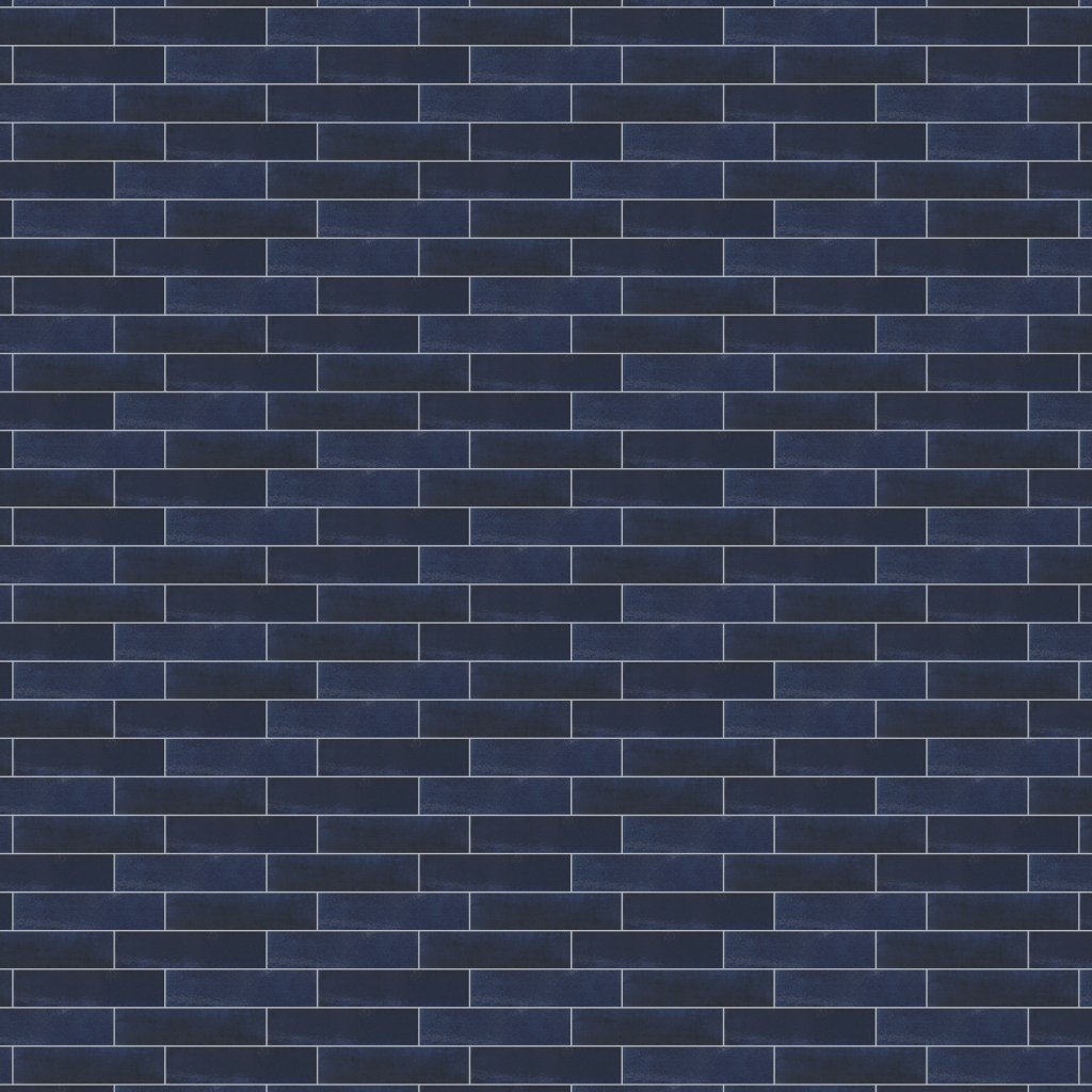 American Olean Conrad Brick - Marine, Rectangle, 2X8, Glossy (CB96) - Marine