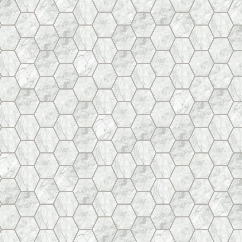 Qualis Ceramica Luxury San Giulio Gioia 6" Hexagon Polished - Grey