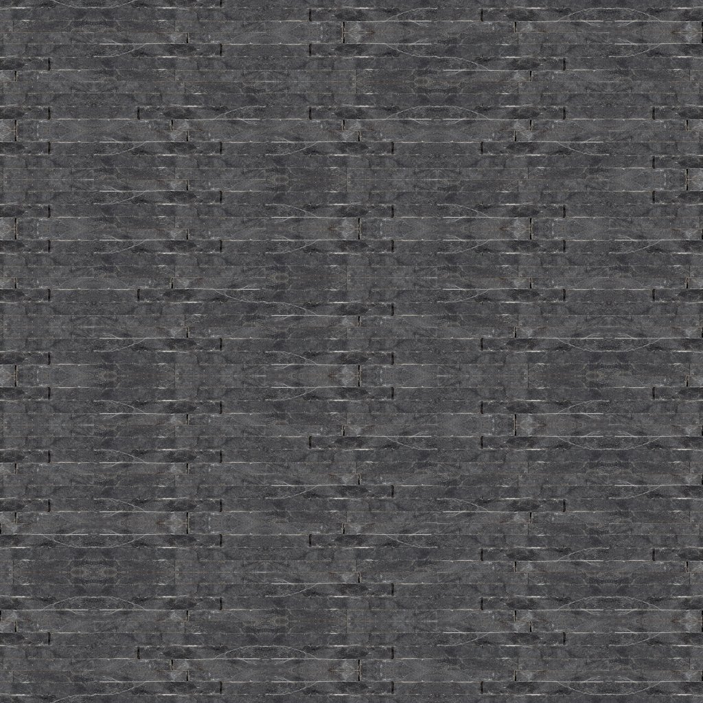 Qualis Ceramica Chelsea Collection Black Slate Wall Cladding