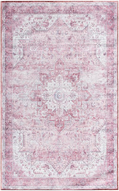 Nourison Home Nourison Nourison Washables NWB15 5'2" x 7' Pink Vintage Indoor Rug - 3' x 5'