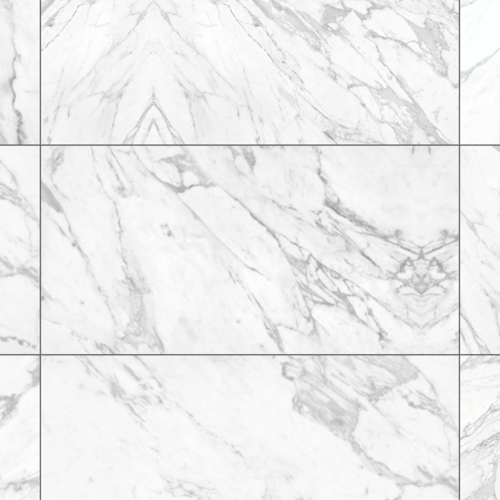 Qualis Ceramica Luxury Milano Statuario 24X48 Polished - Grey
