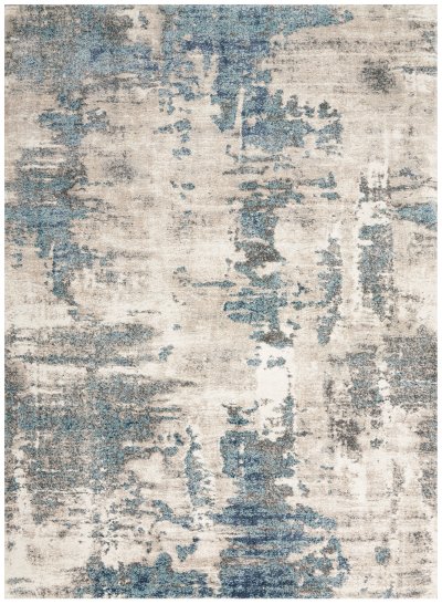 Nourison Home Nourison American Manor AMR04 7'10" x 9'10" Ivory Blue Modern Indoor Rug - 5'3" x 7'3"