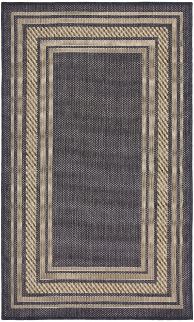 Nourison Home Nourison Horizon Indoor/Outdoor HOZ03 5' x 7' Charcoal Modern Rug - 3' x 5'