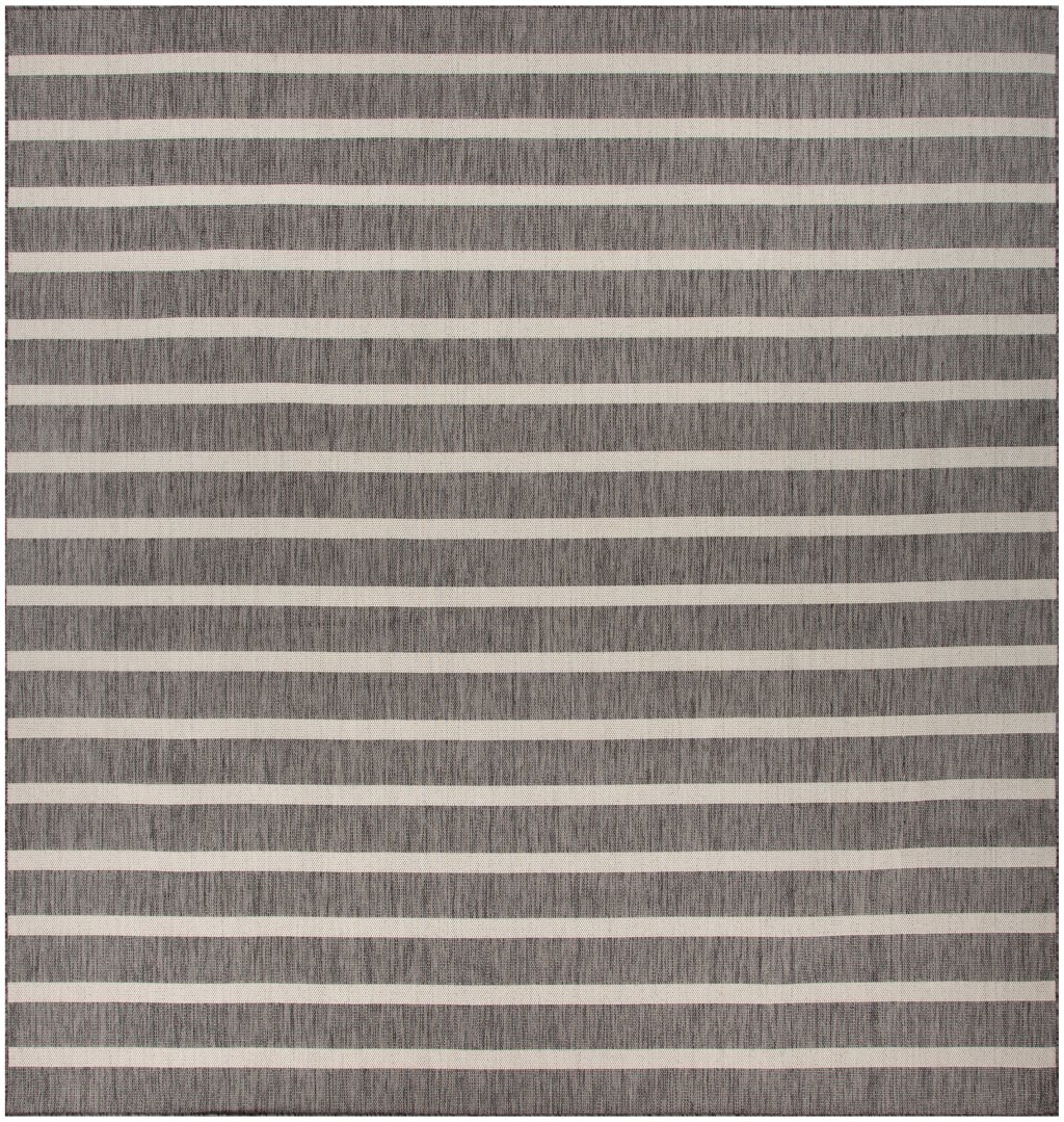 Nourison Home Nourison Positano POS03 8' x Square Charcoal Ivory Modern Rug