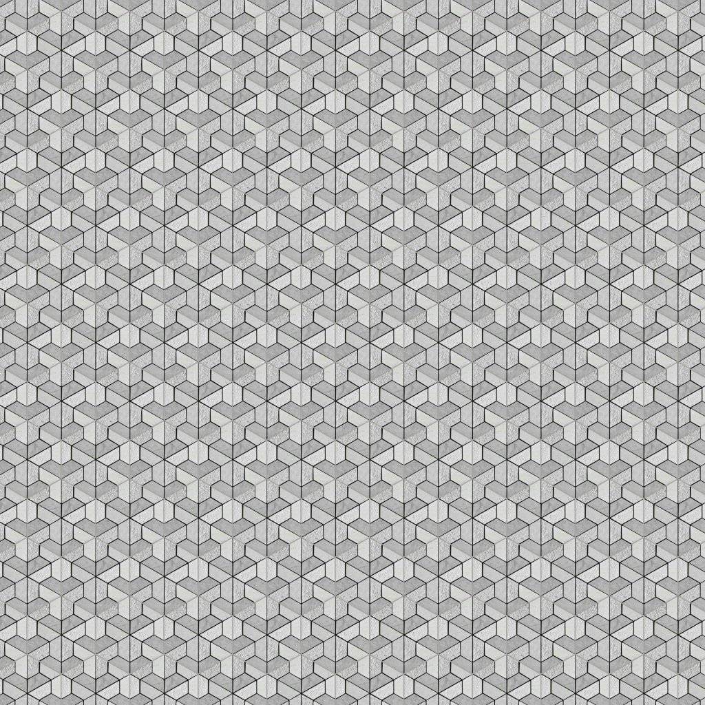 Marble Systems Britannia Blend Textured 3d Hexagon Limestone Mosaic 10 3/8x12 - Britannia Blend