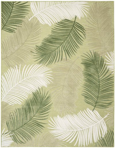 Nourison Home Nourison Suncoast SNC03 5'3" x 7'3" Green Tropical Rug - 7'10" x 9'10"