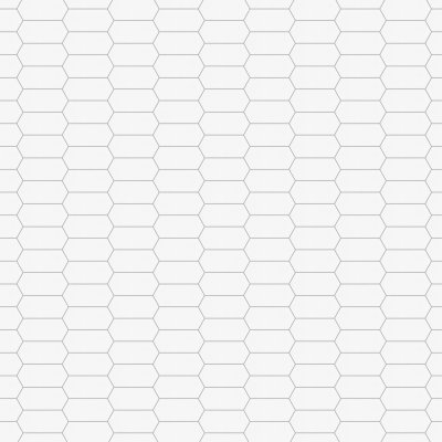 Marble Systems Royal White Glossy Picket Ceramic Tile 3x6 - Royal White - 3" x 6" x 3/8"
