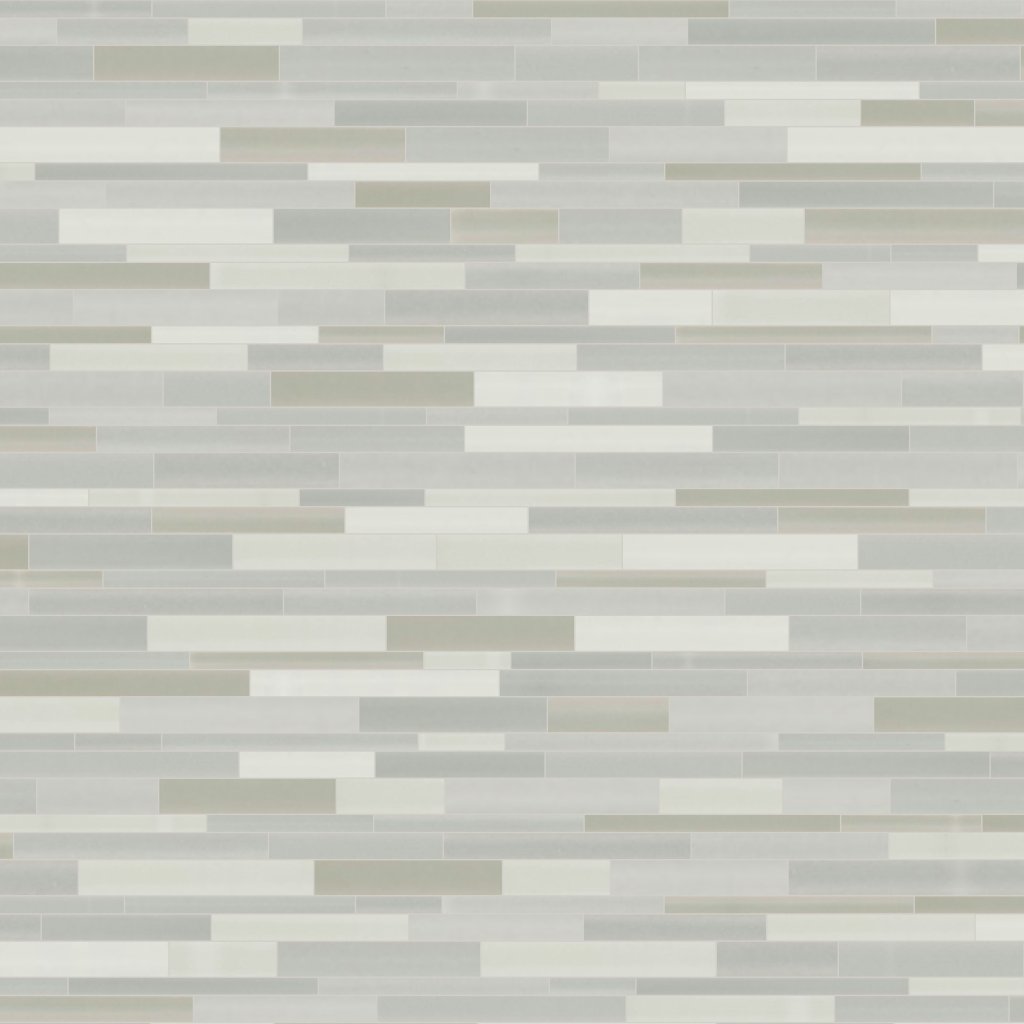 Qualis Ceramica Natural Blend Random Strip Mosaic