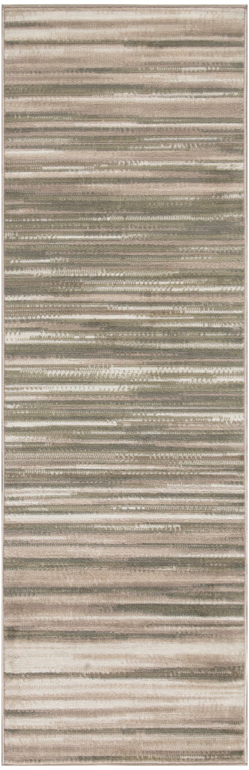 Nourison Home Nourison Jubilant JUB04 2'3" x 7'3" Green Ivory Modern Indoor Rug