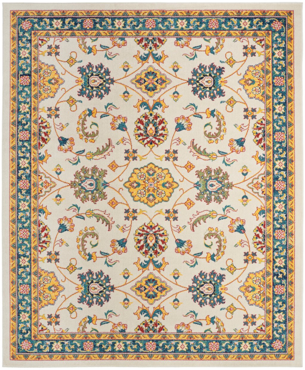 Nourison Home Nourison Sandy SDY05 8' x 10' Ivory Gold Vintage Rug