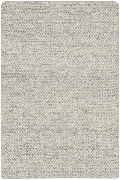 Nourison Home Nourison Alanna ALN01 8'6" x 11'6" Silver Farmhouse Indoor Rug - 2' x 3'