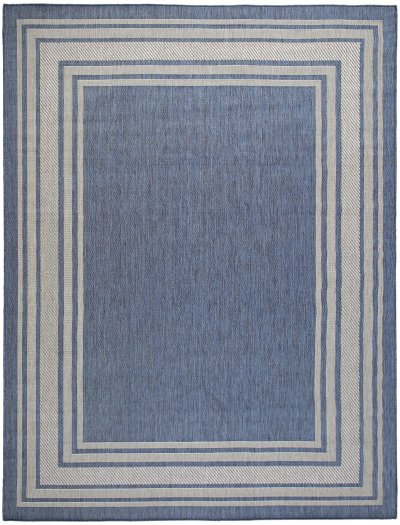 Nourison Home Nourison Horizon Indoor/Outdoor HOZ03 2' x 6' Denim Modern Rug - 9' x 12'