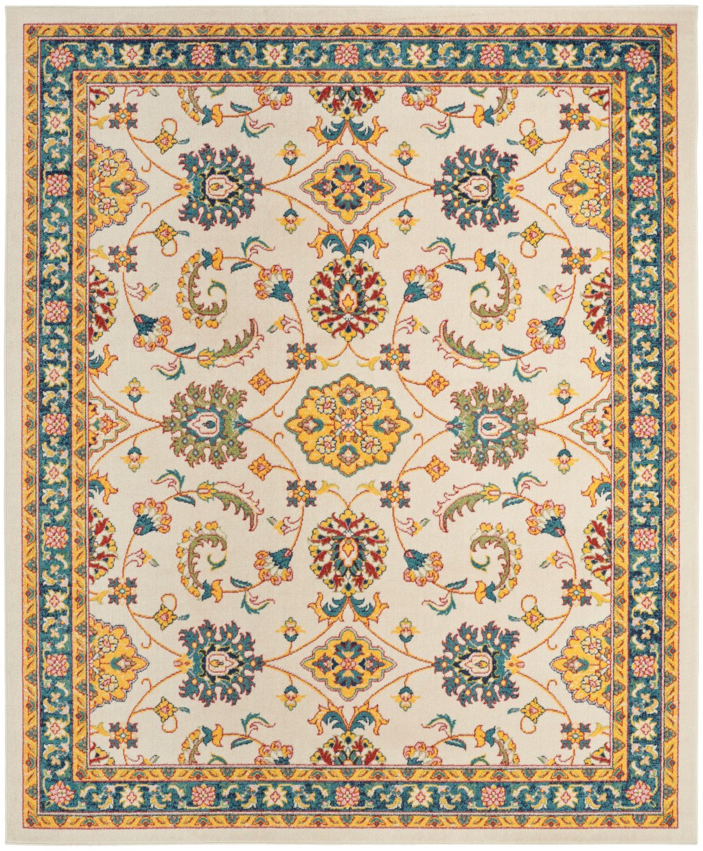 Nourison Home Nourison Nourison Essentials NRE05 6' x 9' Ivory Gold Vintage Rug
