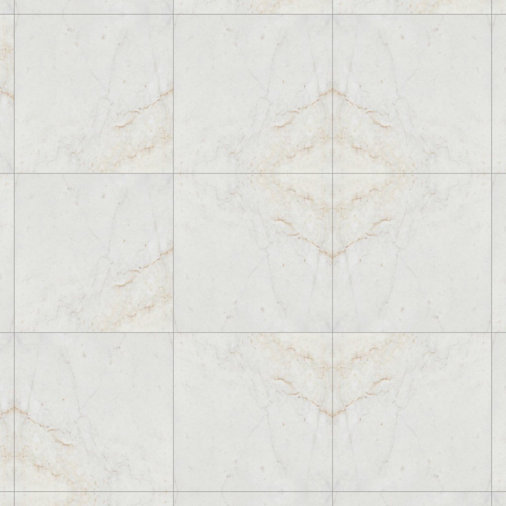 Marble Systems White Pearl Honed Marble Tile 18x18 - White Pearl