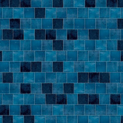 Qualis Ceramica Morocco 5x5 Blue Gloss - Alternating 1/3
