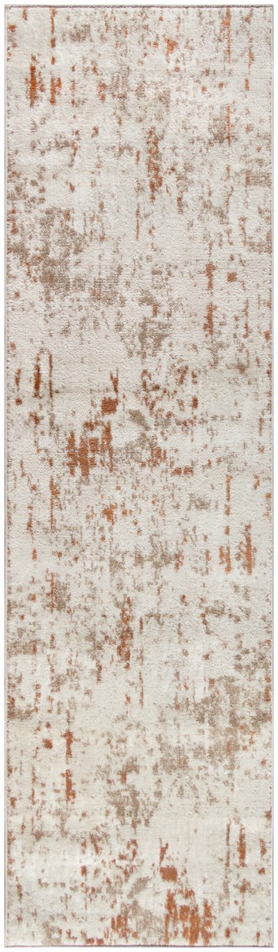Nourison Home Nourison Quarry QUA01 2'2" x 12' Ivory Rust Modern Indoor Rug - 2'2" x 10'