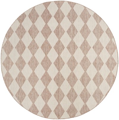 Nourison Home Nourison Positano POS04 8' x Square Beige Modern Rug - 8' Round