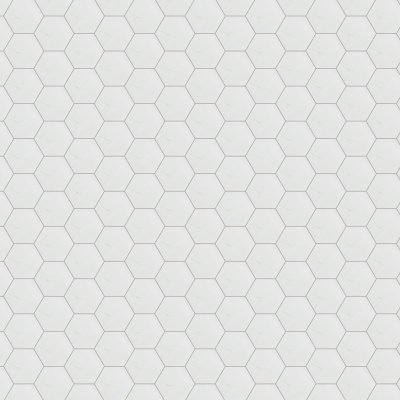 Marble Systems Aspen White Polished Hexagon Waterjet Marble Tile 5 25/32x5 - Aspen White - 5 25/32" x 5" x 3/8"